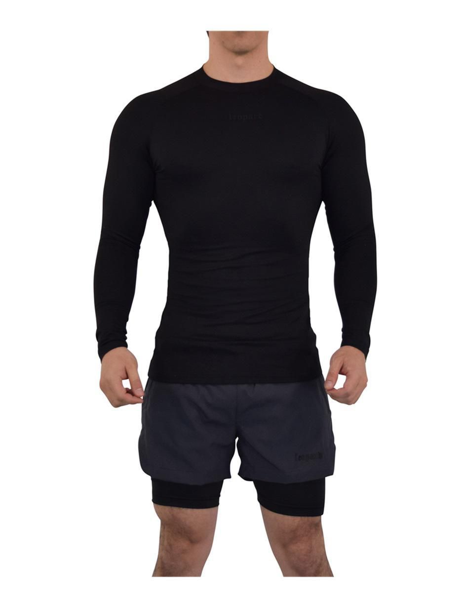 "set playera/playera" john leopard  speed compression "cuello" redondo "para hombre"