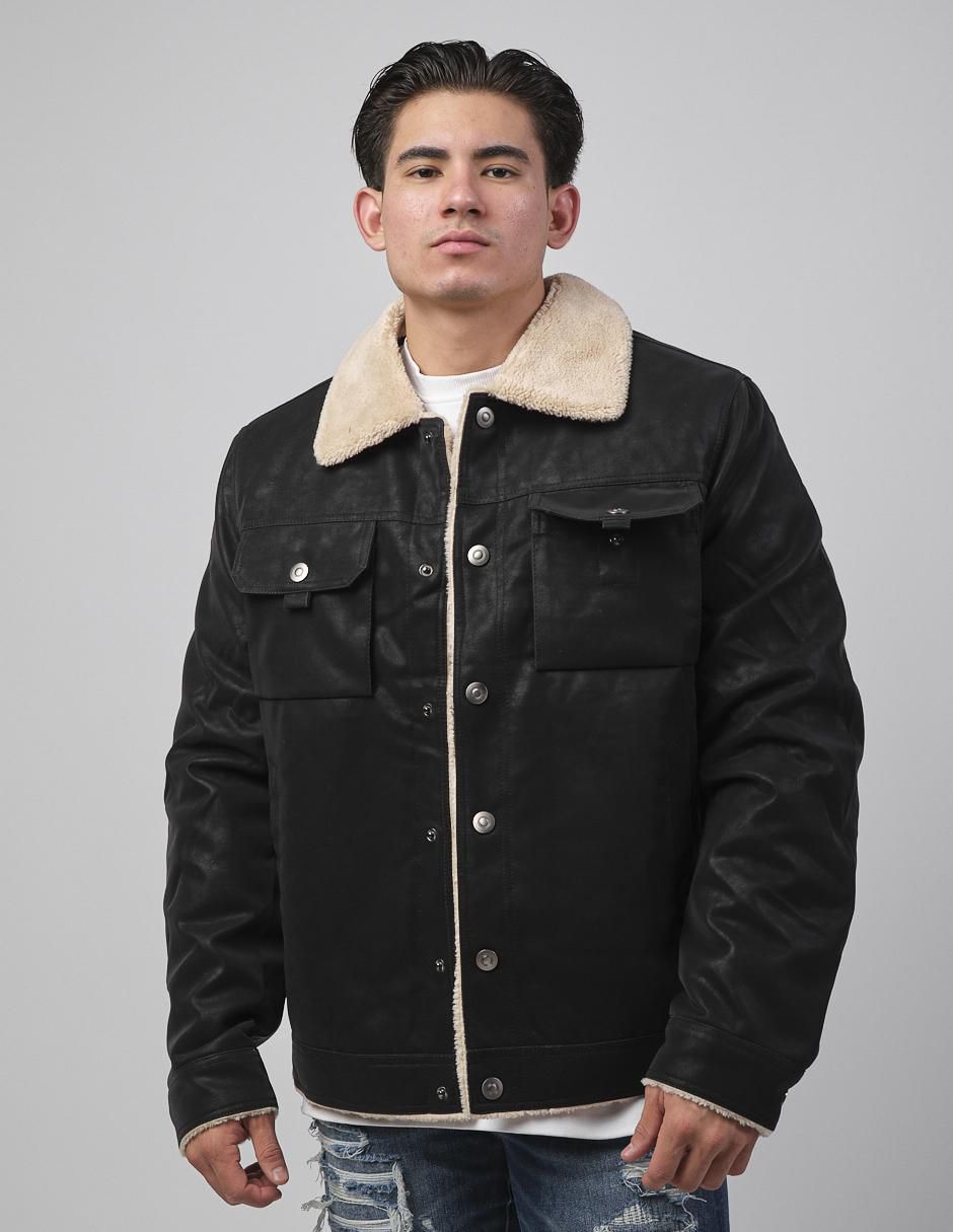 Mezclilla Chamarra Negra Liverpool Chaqueta Negra Chamarra Negra