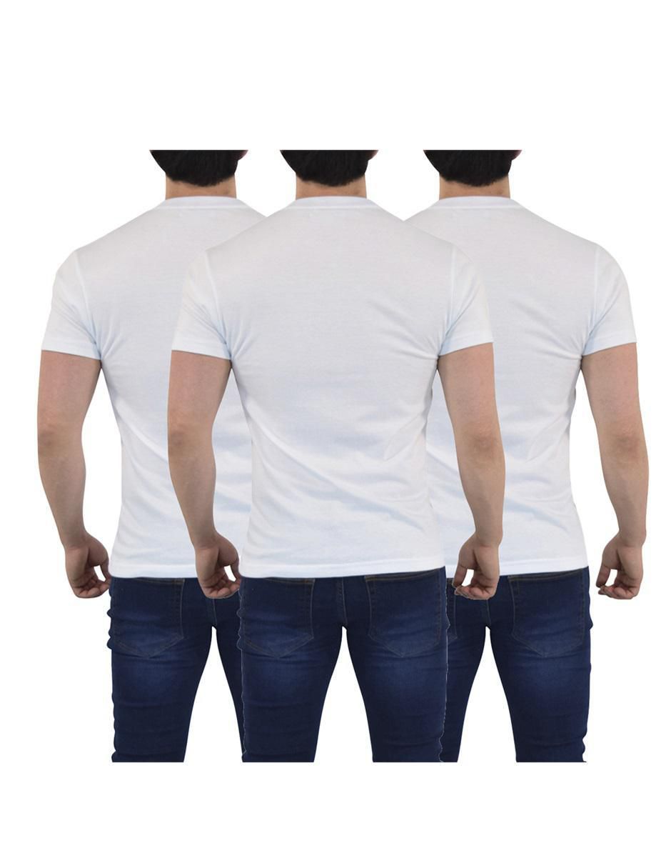 "set playera/playera" john leopard everyday regular fit "cuello" redondo "para hombre"