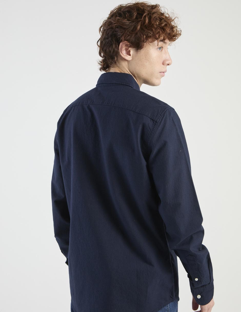 Camisa casual de algodón manga larga para hombre 2