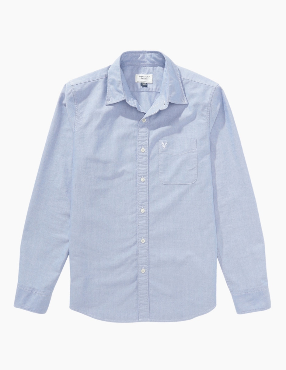 Camisa casual de algodón manga larga para hombre 3