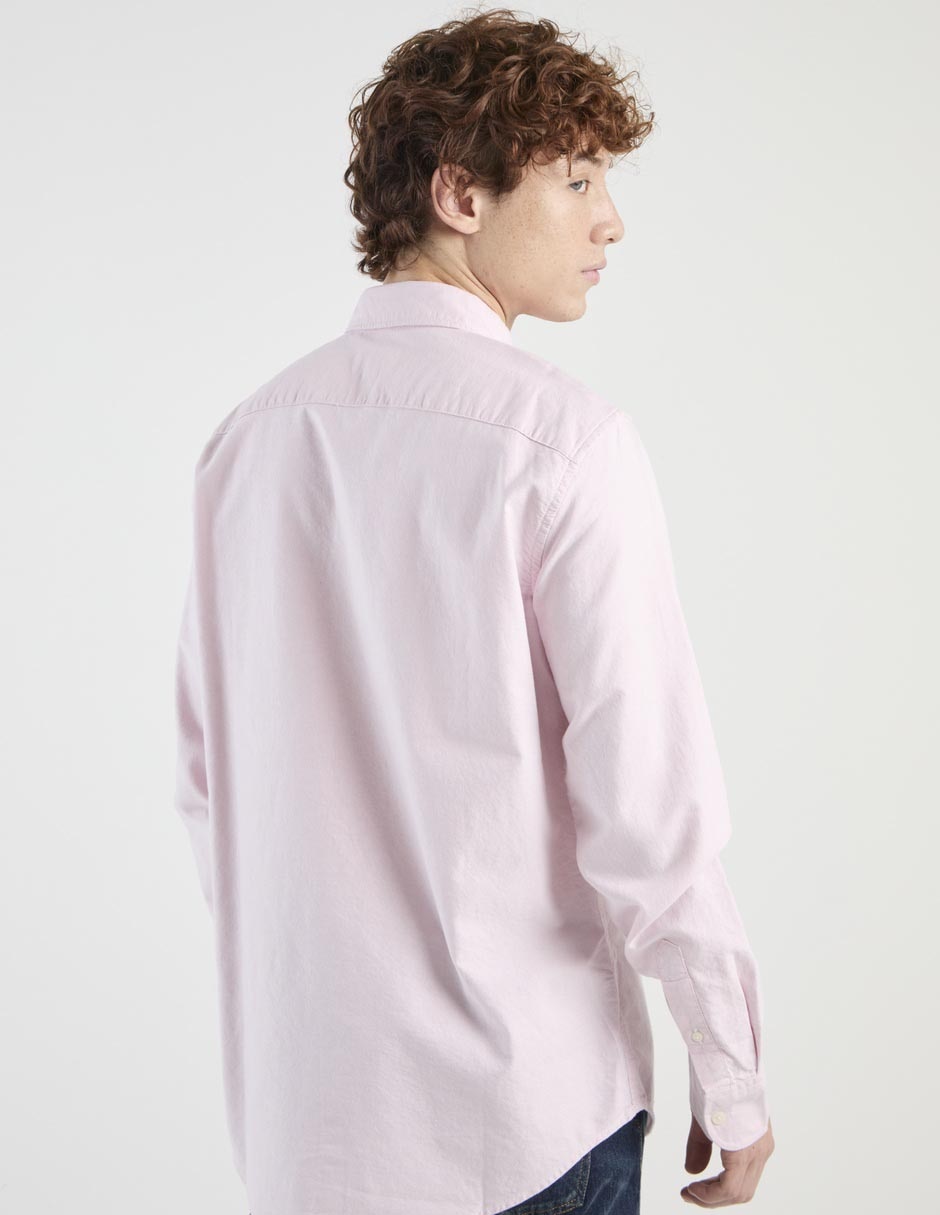 Camisa casual de algodón manga larga para hombre 2