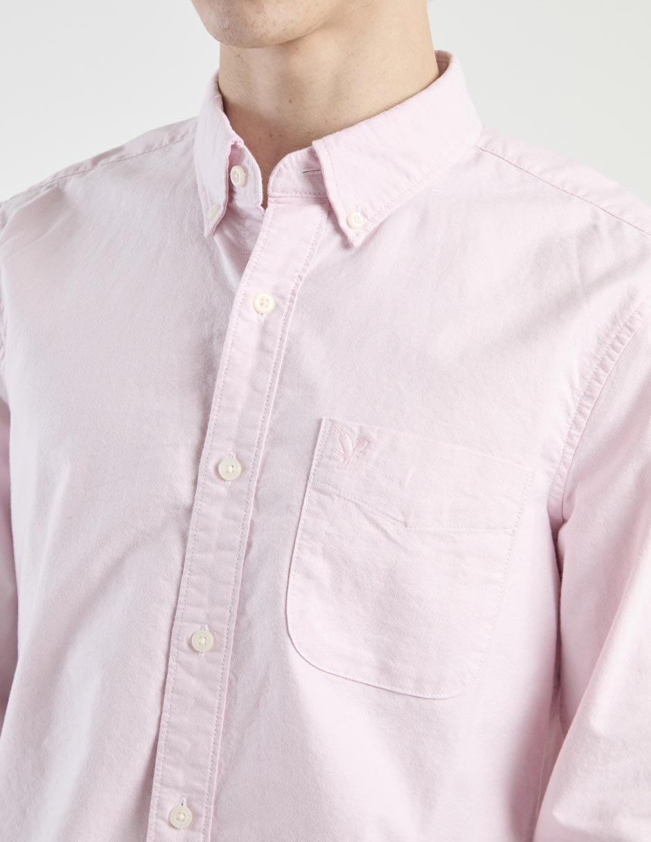 Camisa casual de algodón manga larga para hombre 4