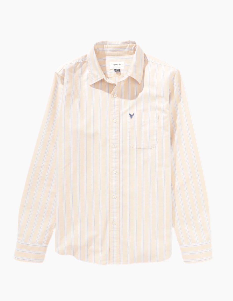 Camisa casual de algodón manga larga para hombre 3
