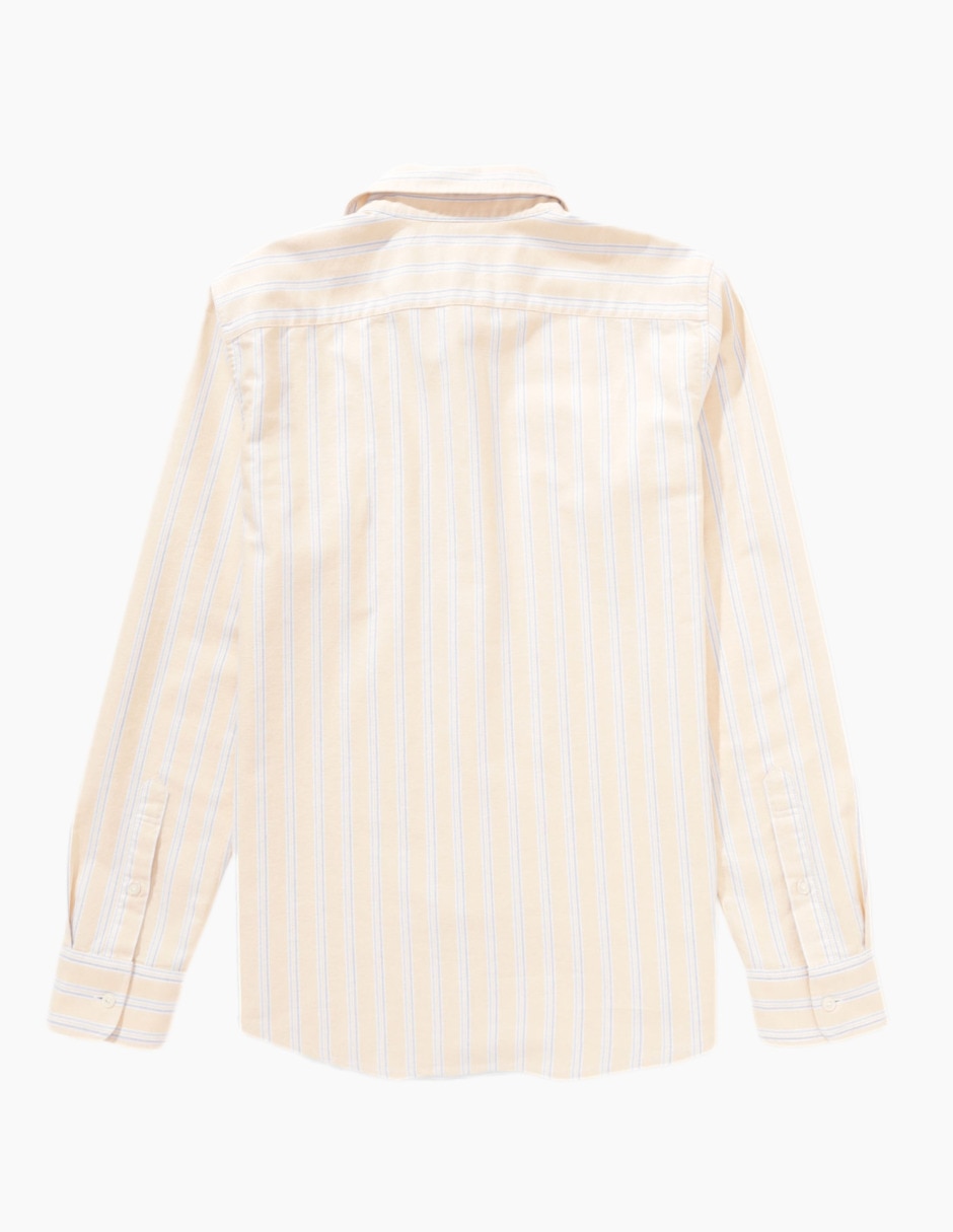 Camisa casual de algodón manga larga para hombre 4