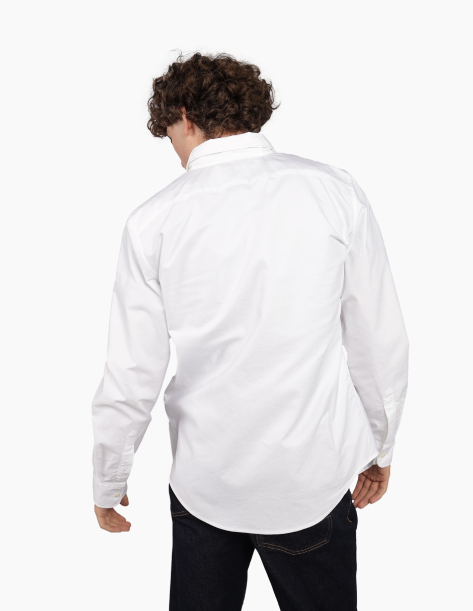 Camisa casual de algodón manga larga para hombre 2