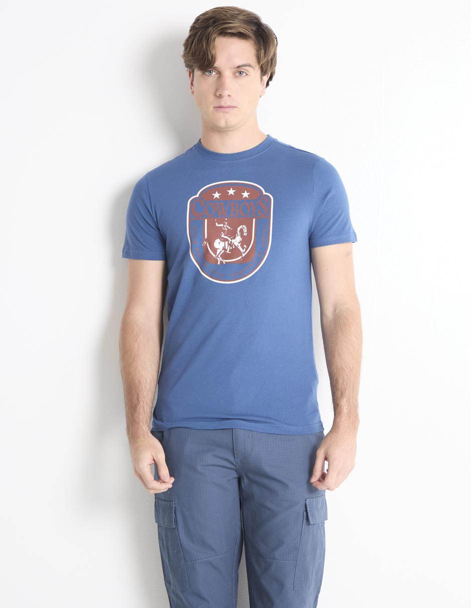 Playera cuello redondo para hombre