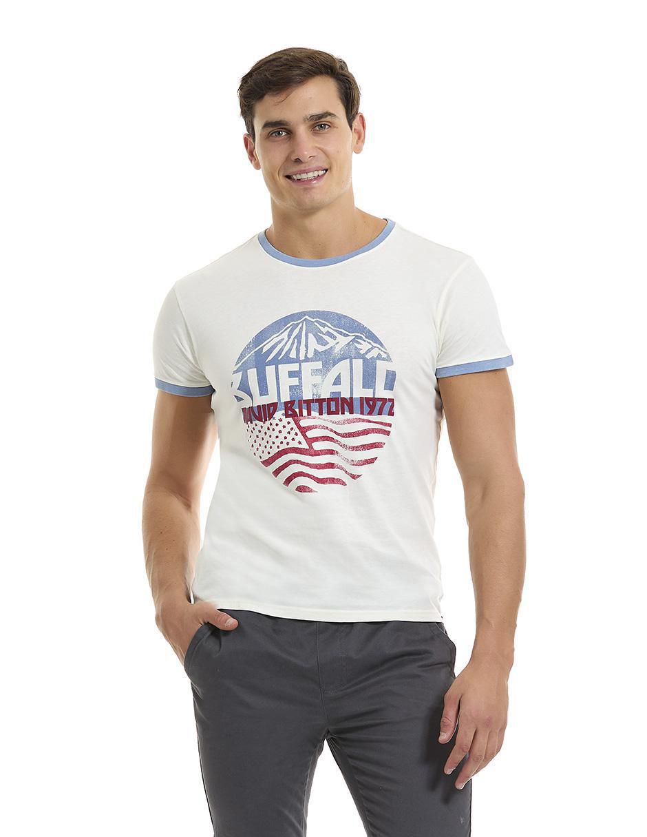Playera cuello redondo para hombre