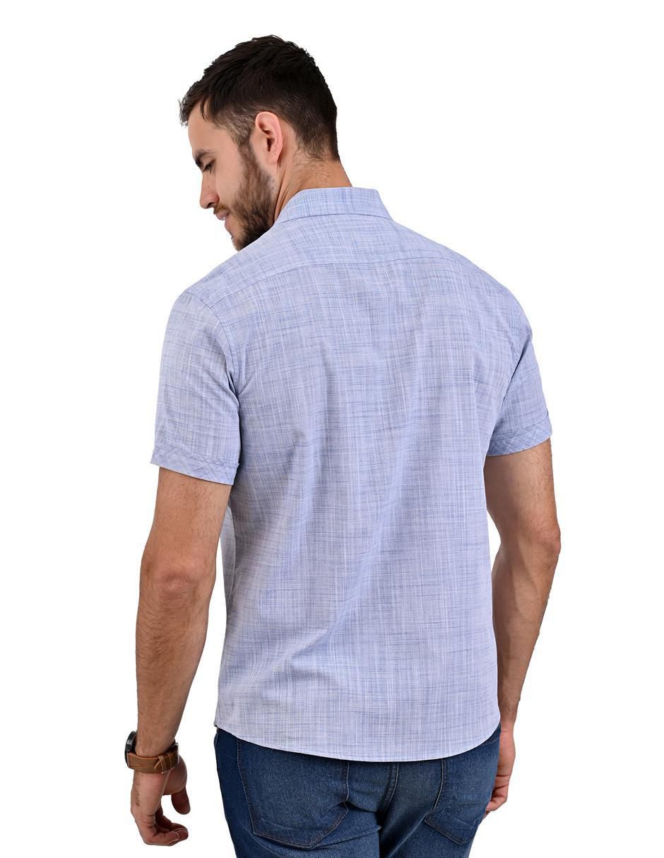 Camisa casual de algodón manga corta para hombre 2