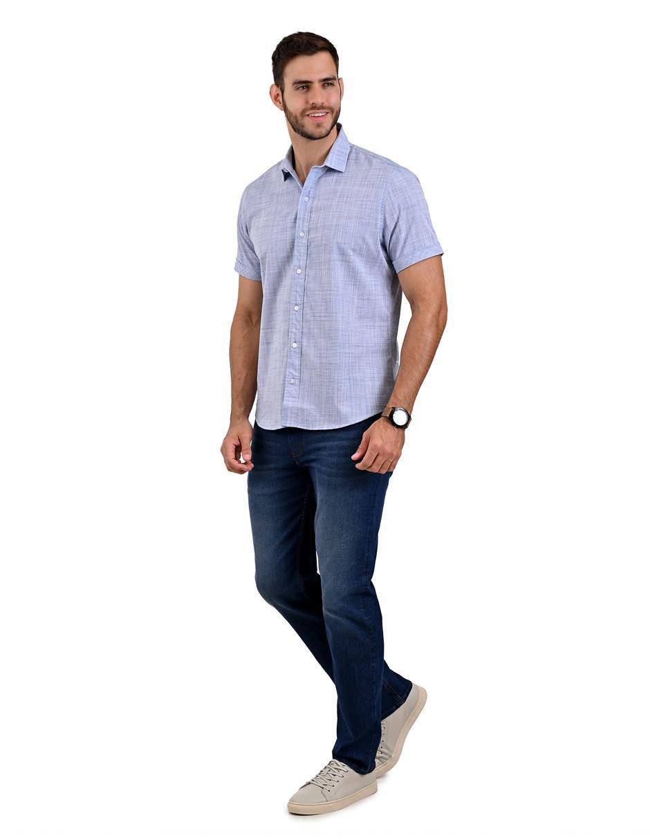 Camisa casual de algodón manga corta para hombre 5