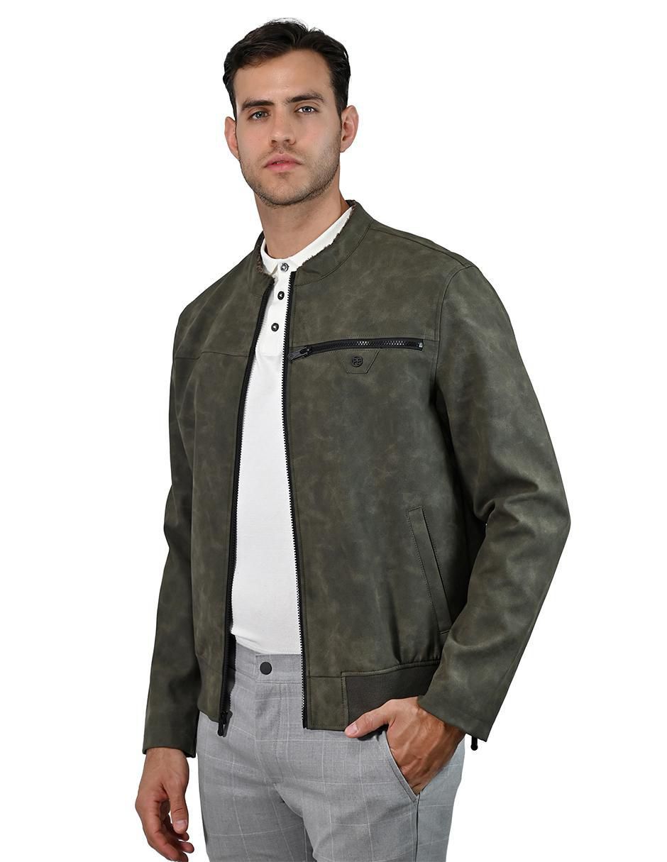 Chamarra casual con bolsillos para hombre 5