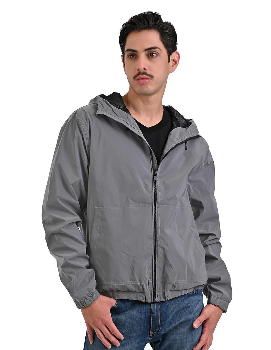 Chamarra bomber con capucha para hombre