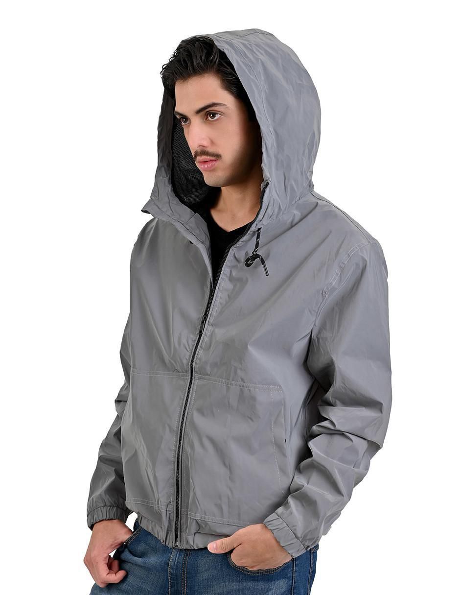 Chamarra bomber con capucha para hombre 3