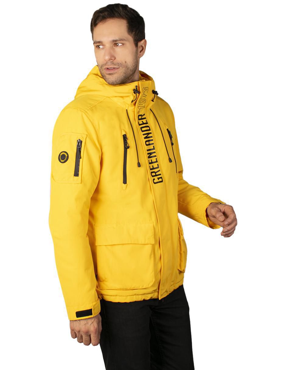 Chamarra casual impermeable con capucha para hombre 3