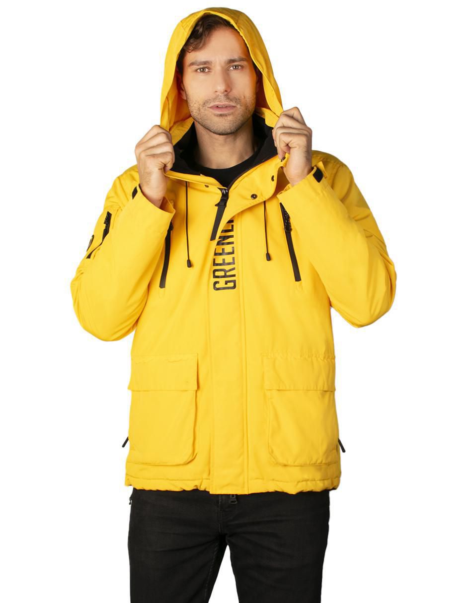 Chamarra casual impermeable con capucha para hombre 5