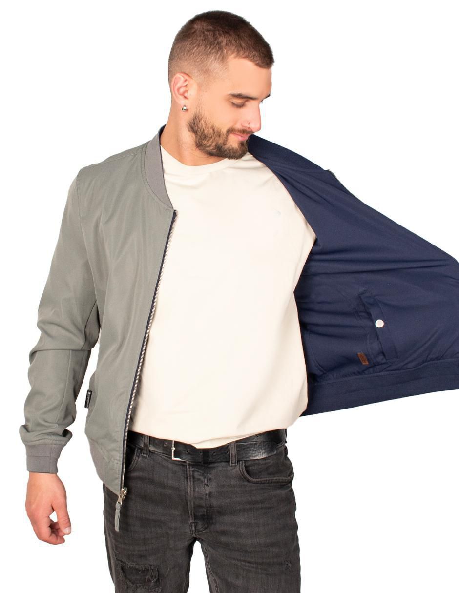 Chamarra bomber reversible para hombre 2