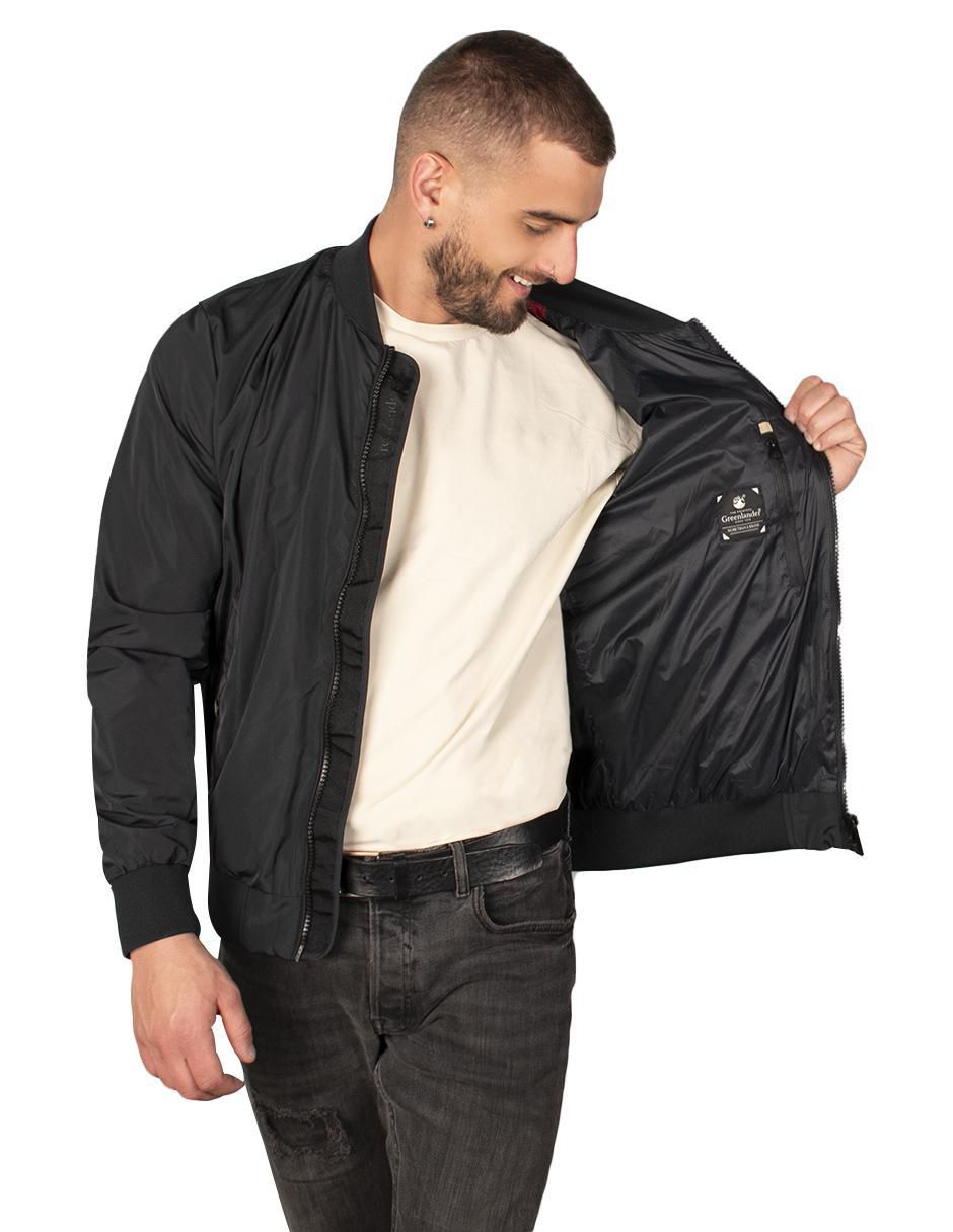 Chamarra bomber con bolsillos para hombre 2