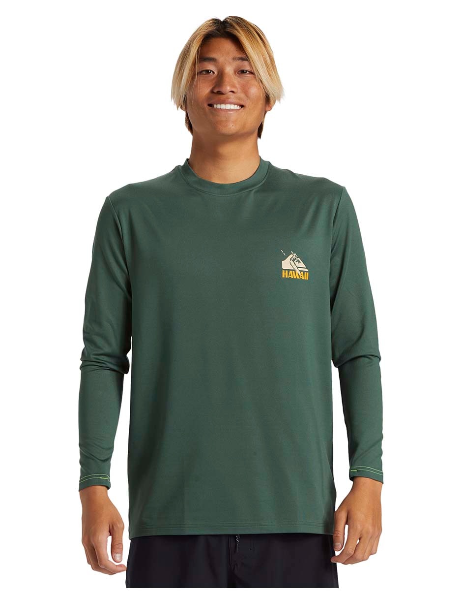 Rashguard estampado logo para hombre