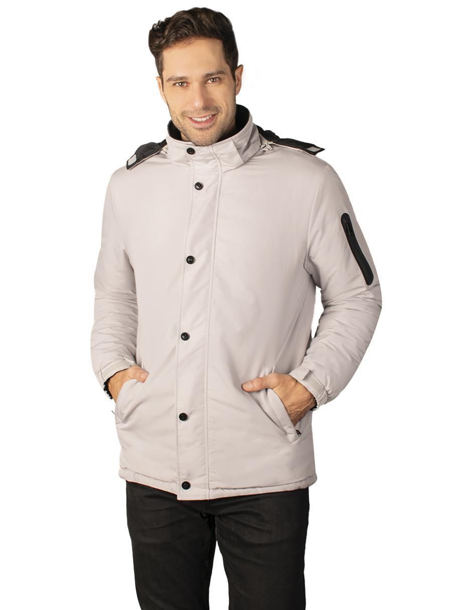 Chamarra acolchada impermeable reversible para hombre