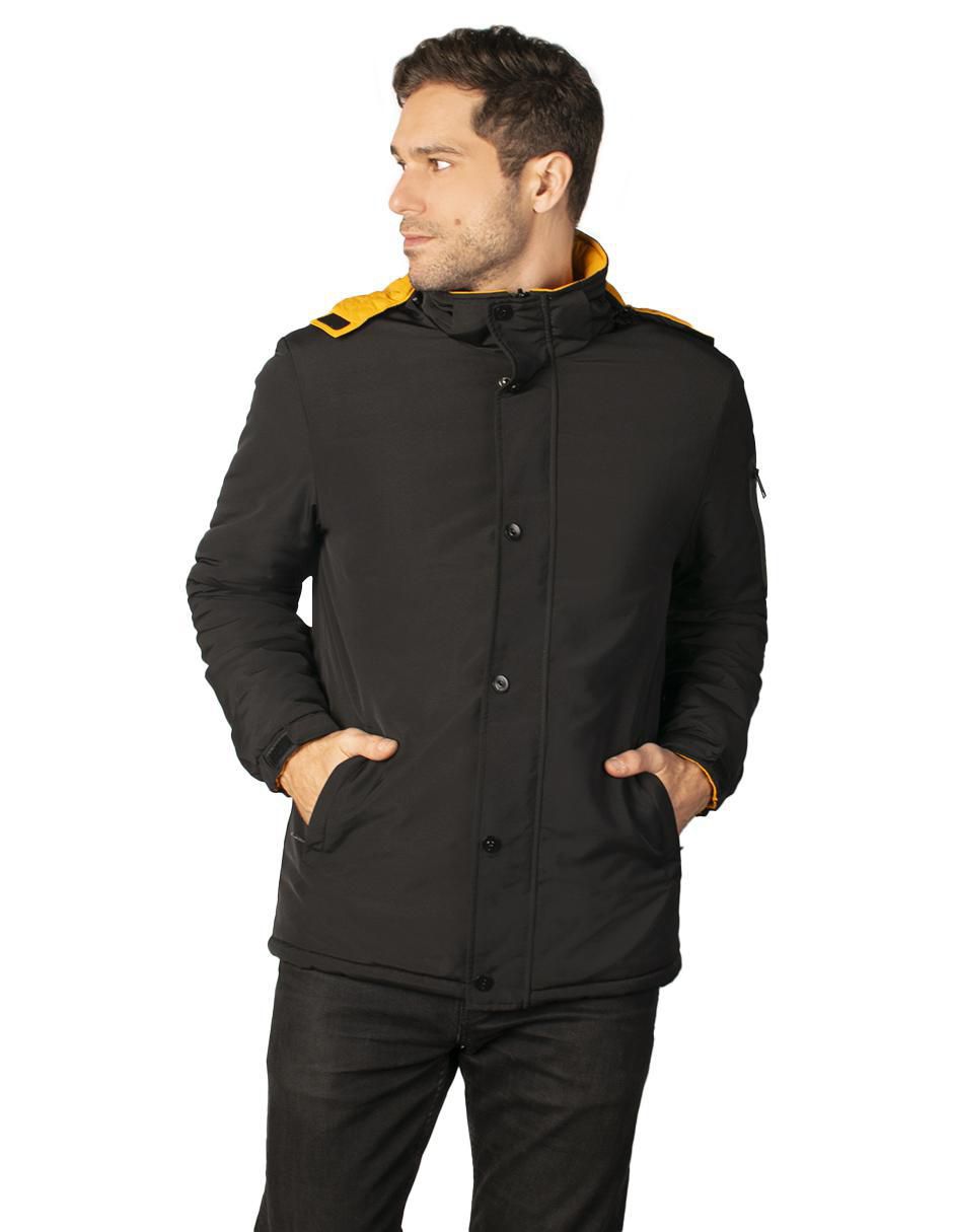 Chamarra acolchada impermeable reversible para hombre