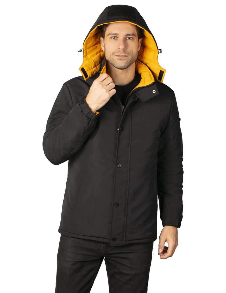 Chamarra acolchada impermeable reversible para hombre 4