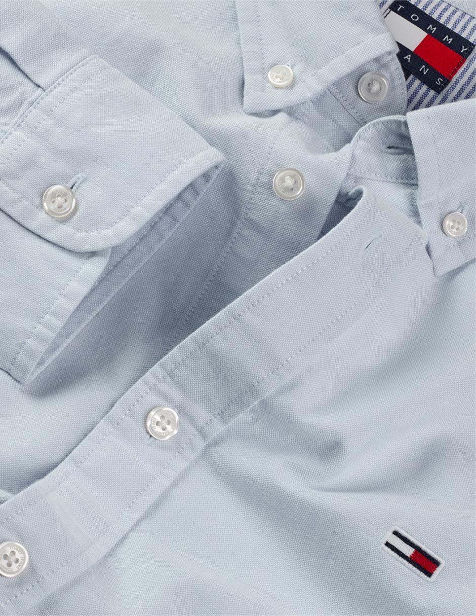 Camisa casual de algodón manga larga para hombre 2