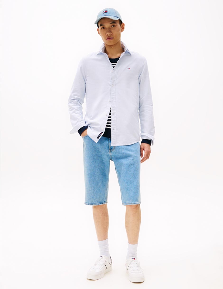 Camisa casual de algodón manga larga para hombre 5