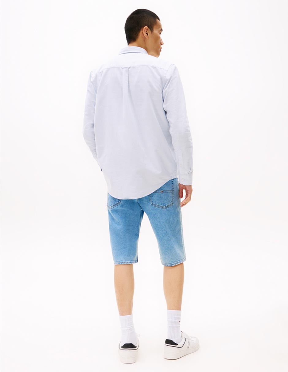 Camisa casual de algodón manga larga para hombre 6