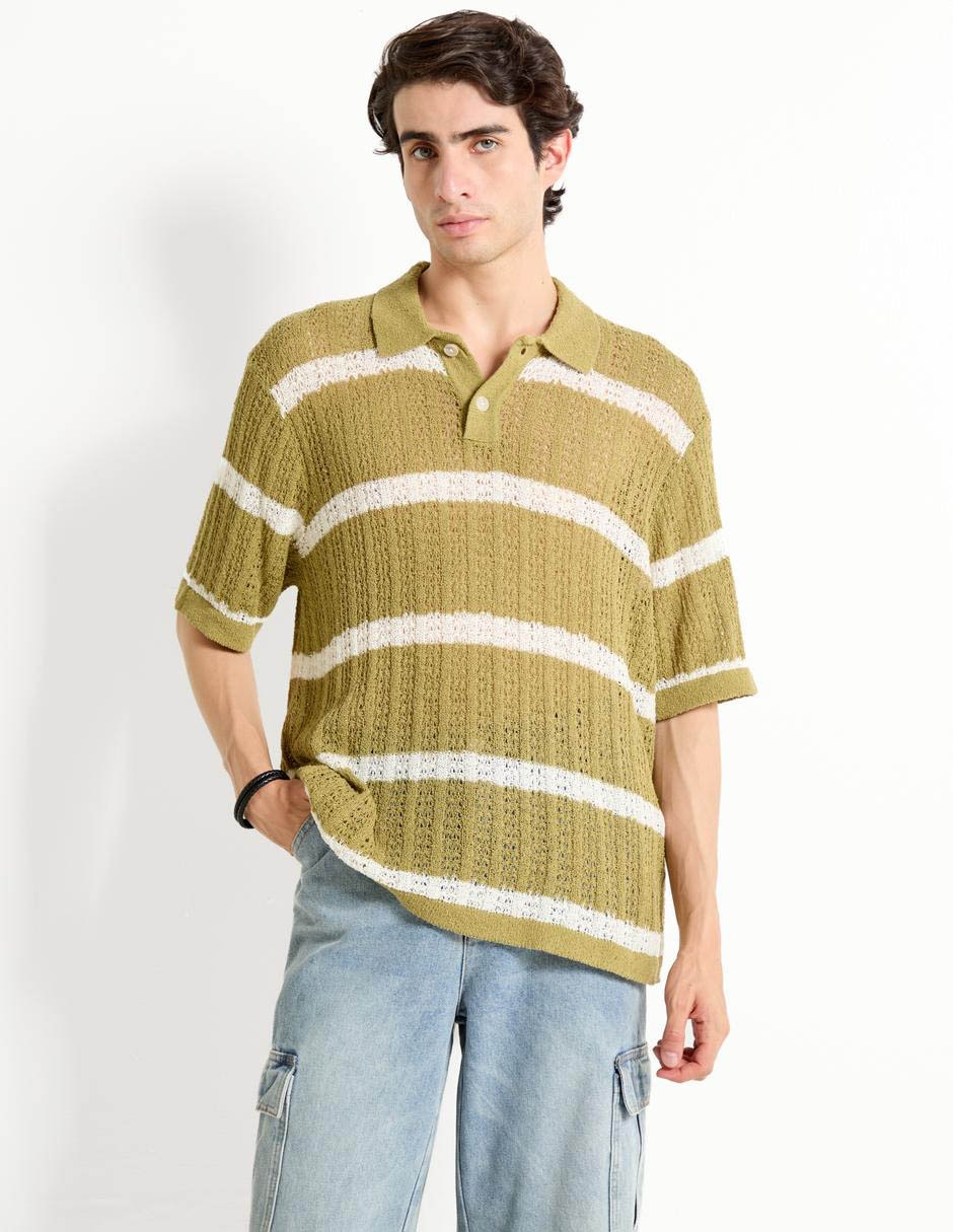 Playera tipo polo para hombre