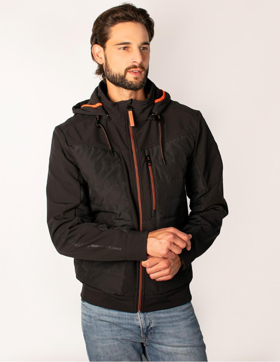 Chamarra acolchada capucha desmontable para hombre 5