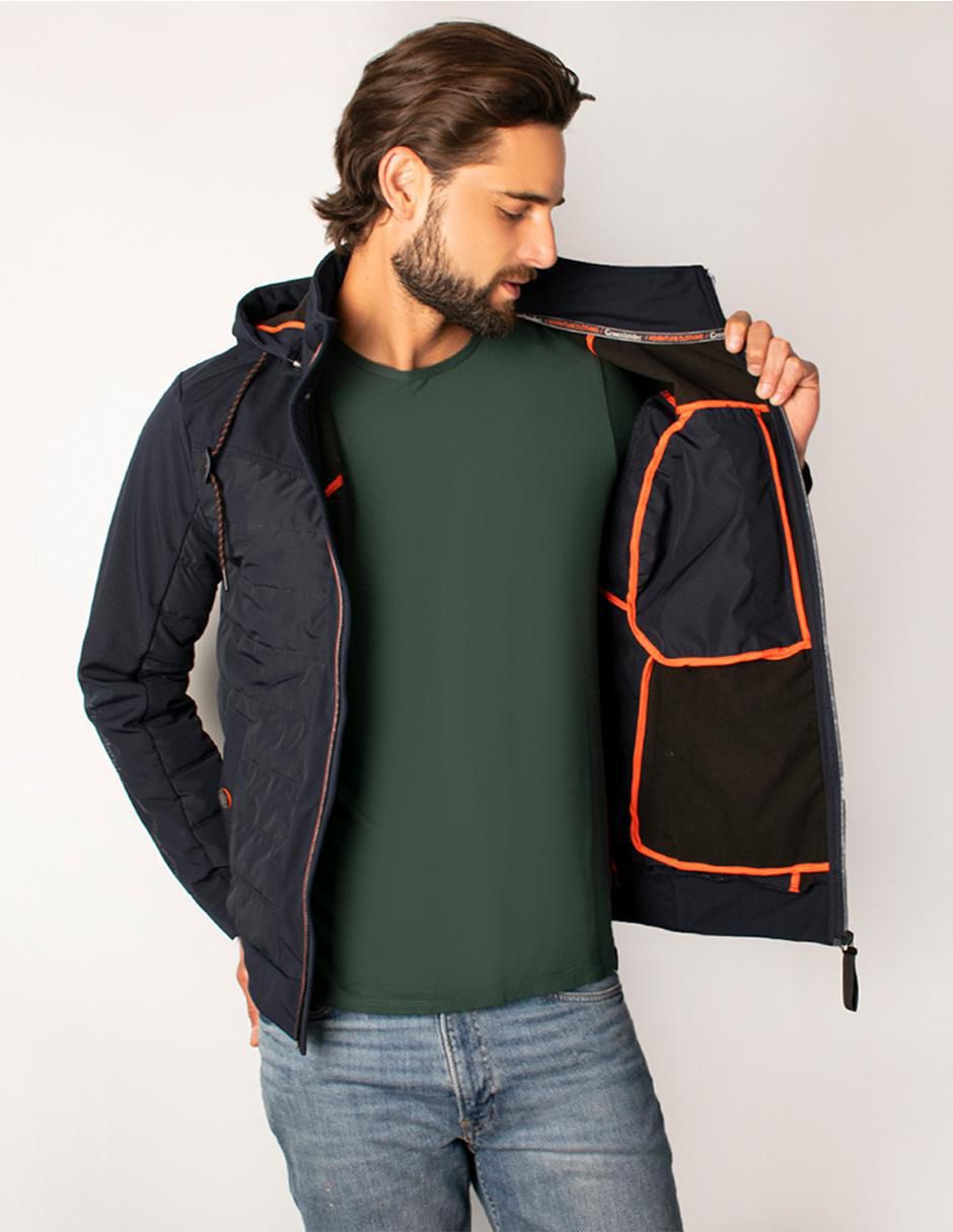 "chamarra" acolchada greenlander no "de" poliéster capucha desmontable "para hombre"