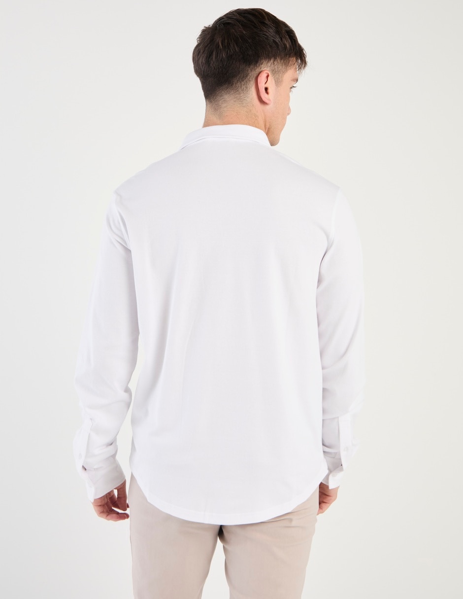 Camisa casual manga larga para hombre 2