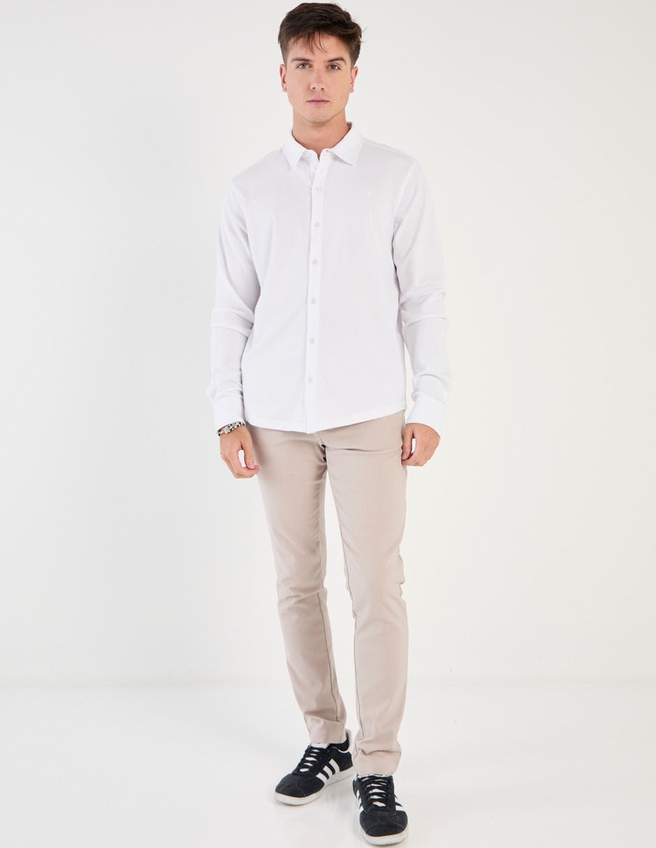 Camisa casual manga larga para hombre 3