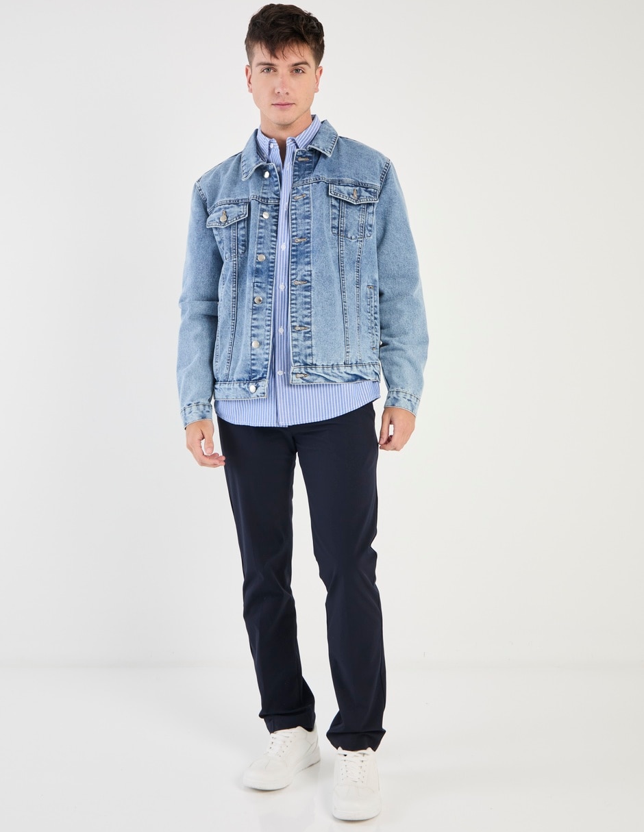 Camisa casual de algodón manga larga para hombre 3