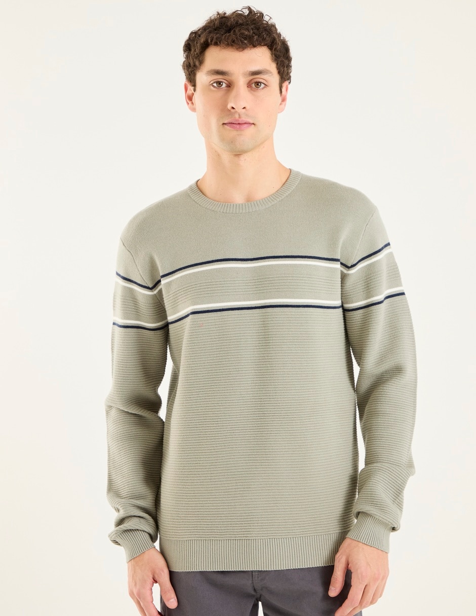 Suéter cuello redondo para hombre