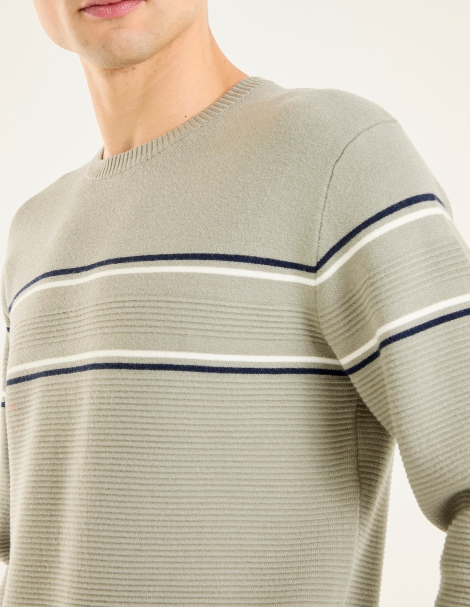 Suéter cuello redondo para hombre 4
