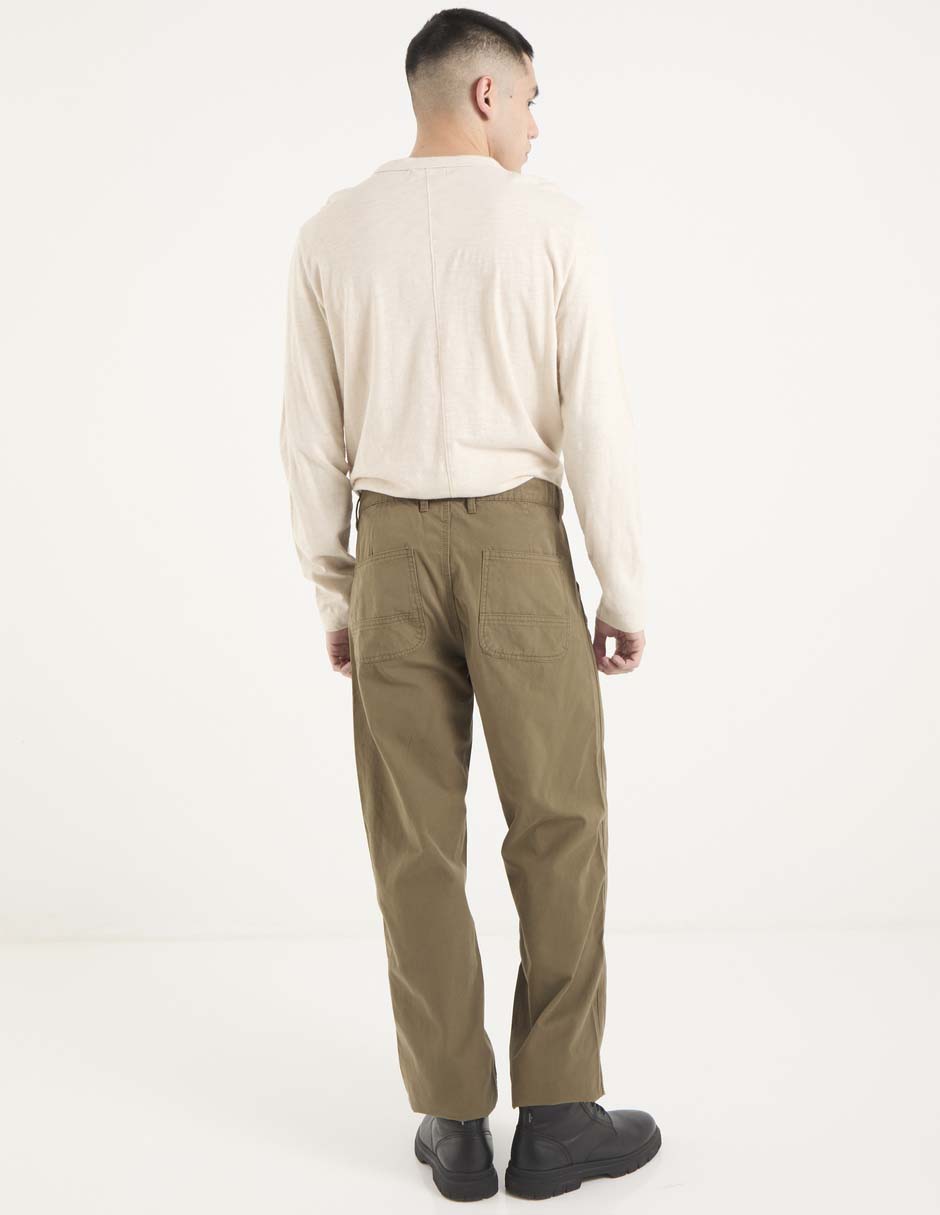 Pantalón de vestir slim de algodón para hombre 2