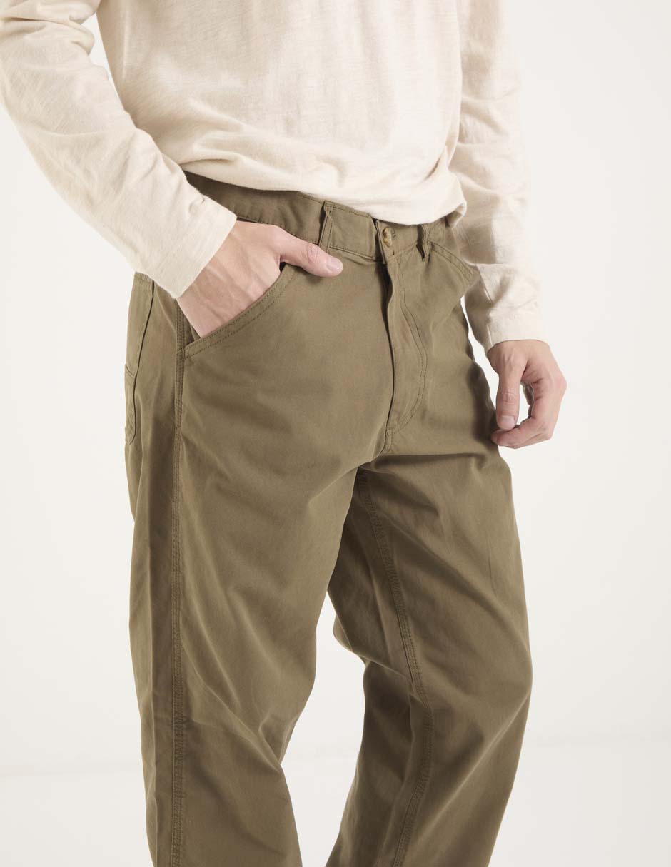 Pantalón de vestir slim de algodón para hombre 4