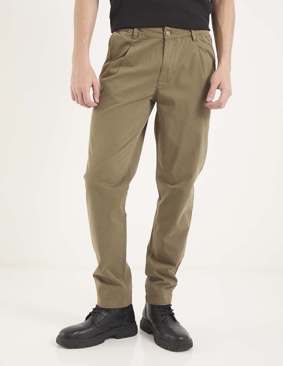 Pantalón regular de algodón para hombre Pantalón regular de algodón para hombre