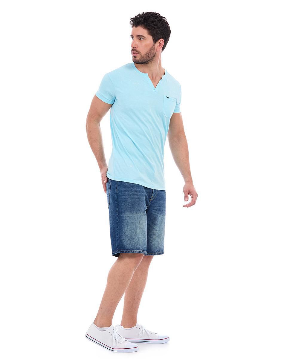 Playera cuello v para hombre 3