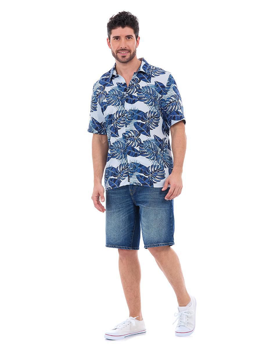 Camisa casual manga corta para hombre 3