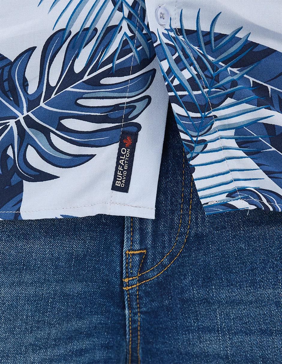 Camisa casual manga corta para hombre 4