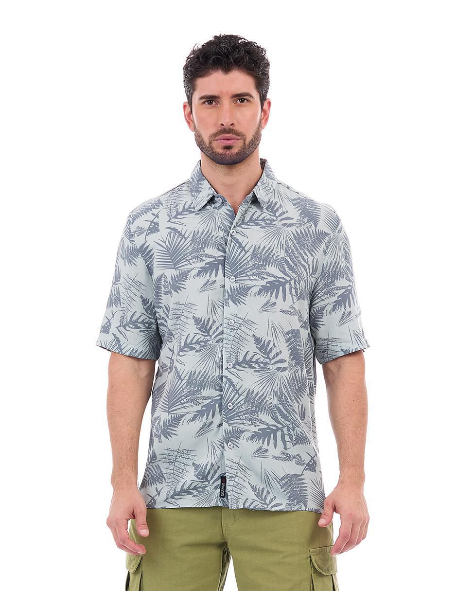 Camisa casual manga corta para hombre