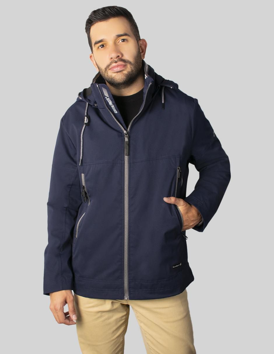 Chamarra acolchada Greenlander impermeable capucha desmontable