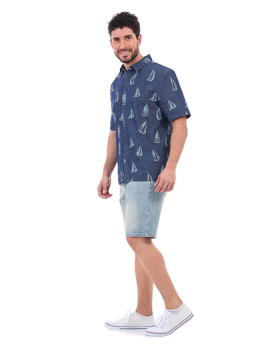 Camisa casual manga corta para hombre 3