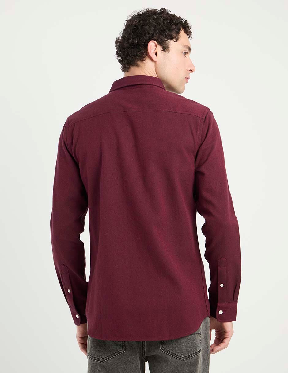 Camisa casual de algodón manga larga para hombre 2