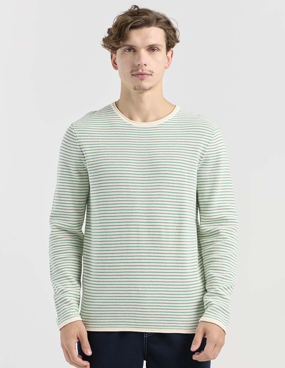 Suéter cuello redondo para hombre