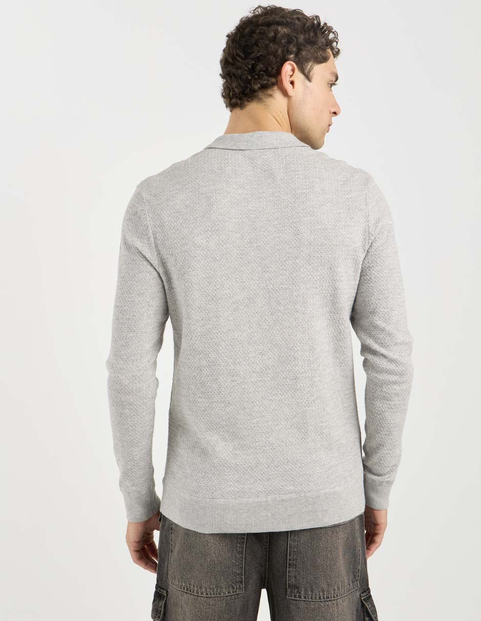 Suéter cuello V para hombre 2