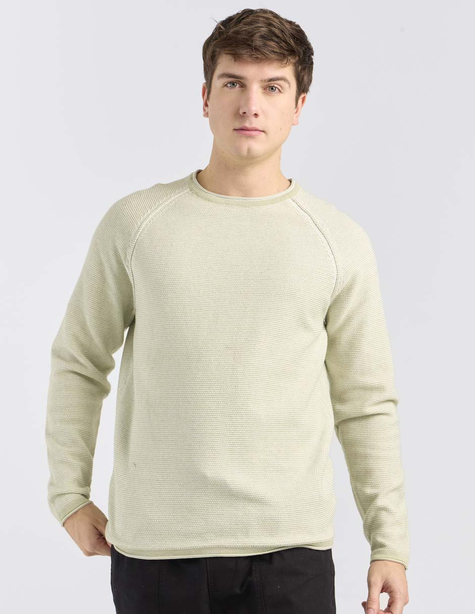 Suéter cuello redondo para hombre