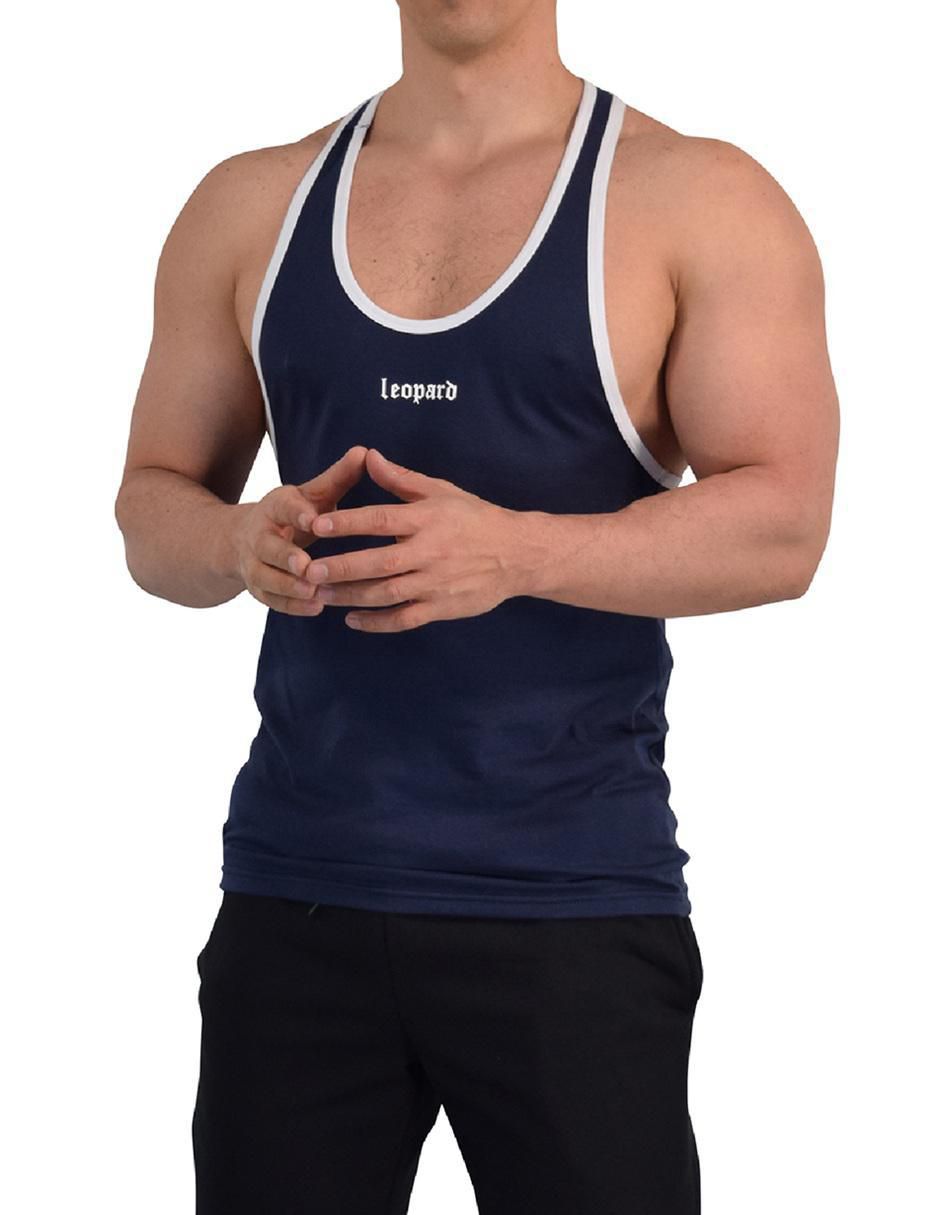 "set playera/playera" john leopard powerhouse tank "cuello" redondo "para hombre"